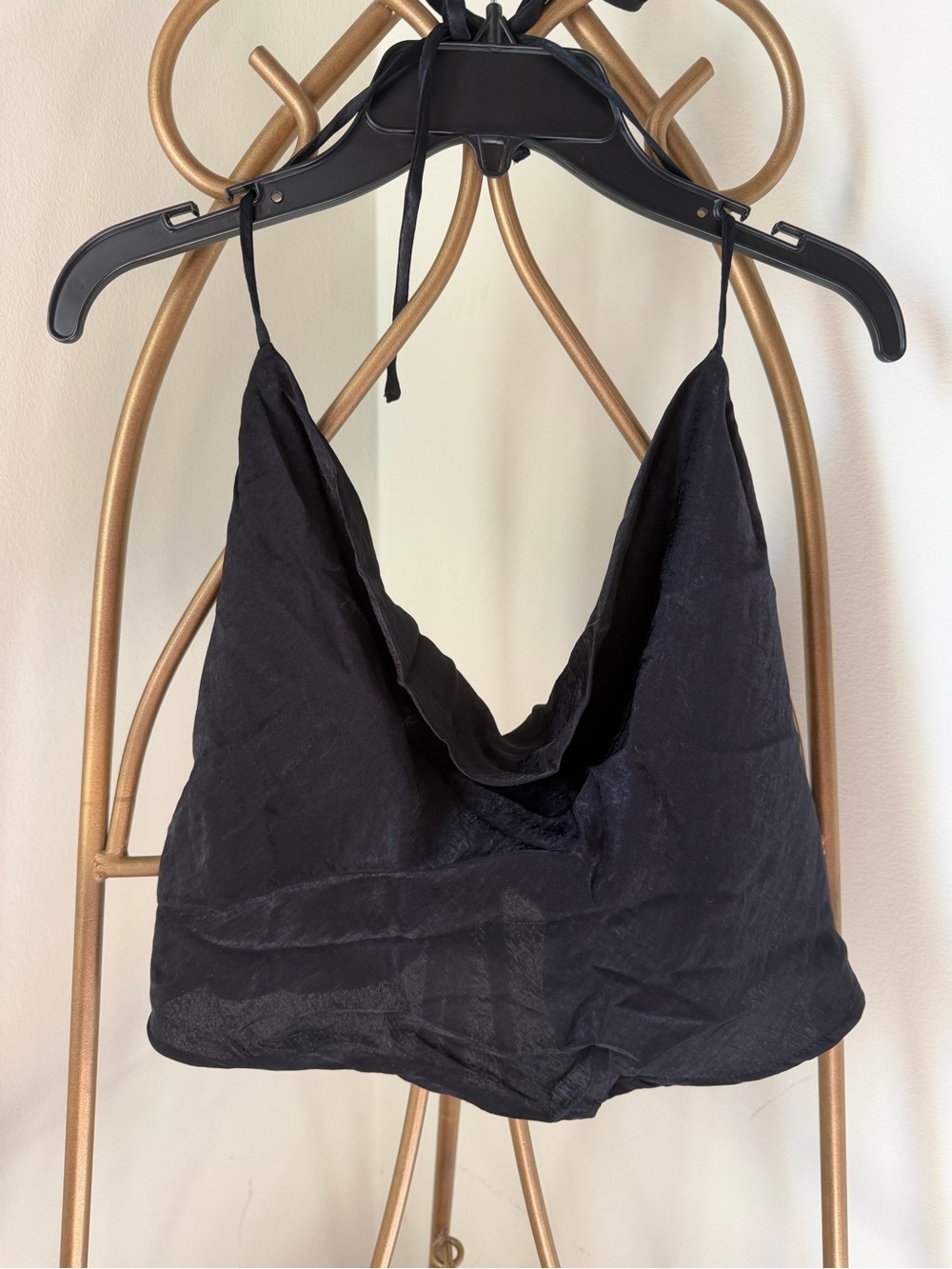 Wild Fable Women’s Black Halter Crop Top